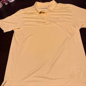 Cutter & Buck CB DryTec XL Men's Yellow Polo Shirt Inniscrone Golf Club Logo